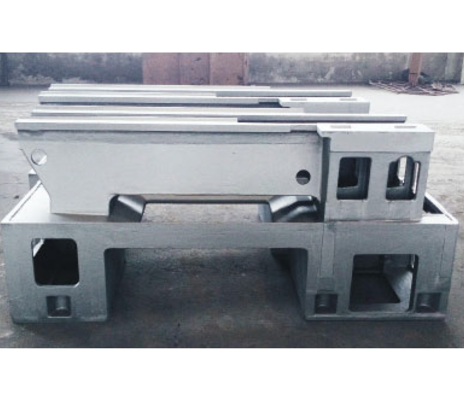 Wear-resistant alloy integral flat bed casting